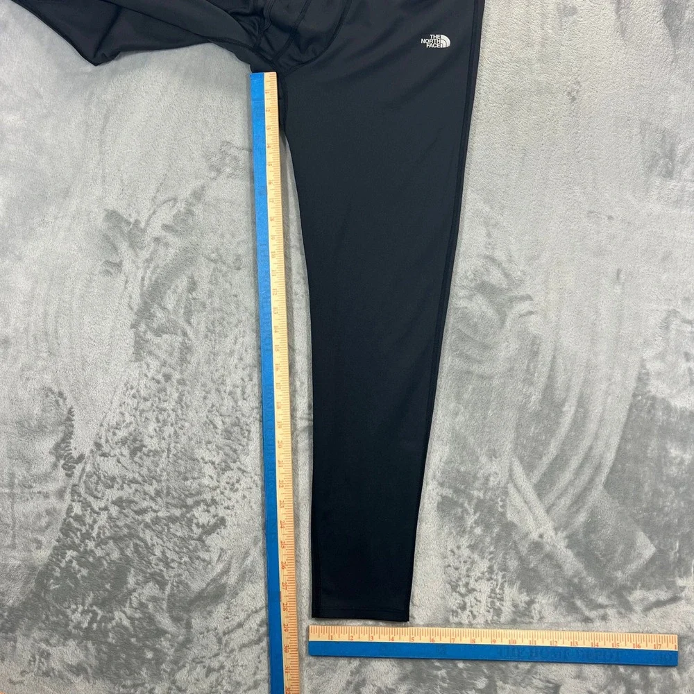 The North Face Mens L Base Layer Compression Tight Leggings Black Solid Bamboo